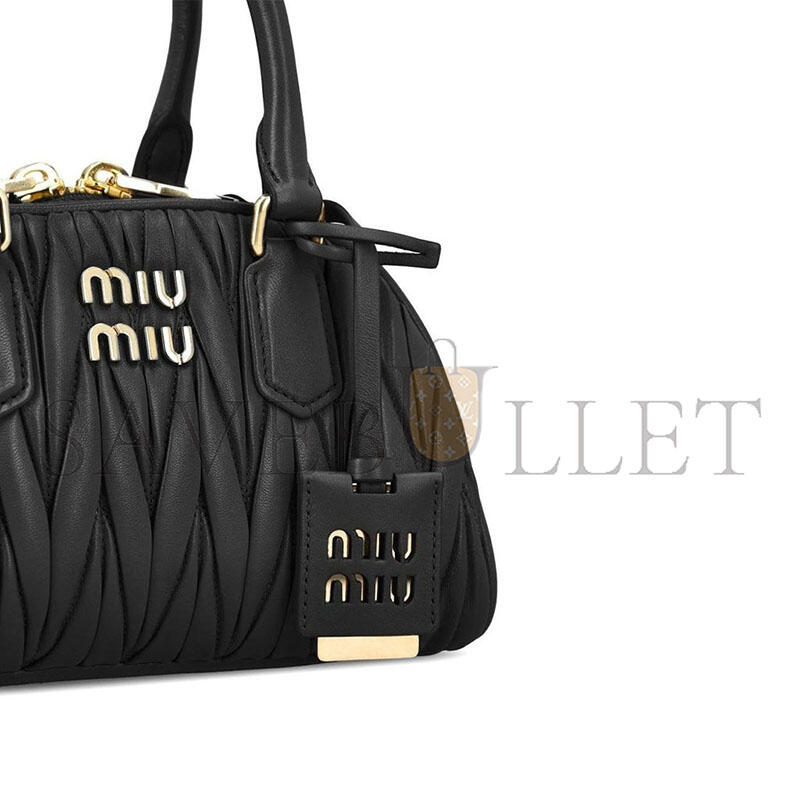 MIU MIU ARCADIE MATELASSÉ NAPPA LEATHER BAG 5BB191 (22*13*10.5cm)